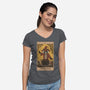 The Magician Raccoons Tarot-Womens-V-Neck-Tee-Thiago Correa