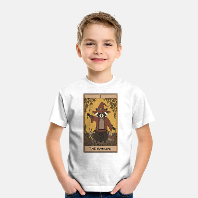 The Magician Raccoons Tarot-Youth-Basic-Tee-Thiago Correa