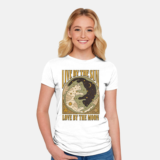 Sun And Moon-Womens-Fitted-Tee-Thiago Correa