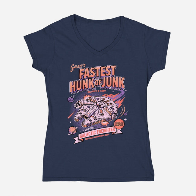 Hunky Freighter-Womens-V-Neck-Tee-P1yu5h
