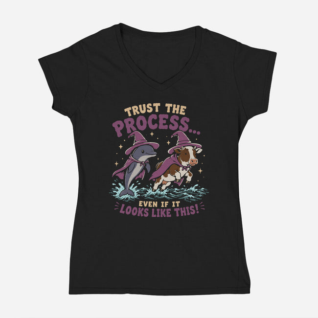 Trust The Process-Womens-V-Neck-Tee-Diego Gurgell