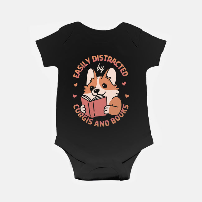 Easily Distracted-Baby-Basic-Onesie-brunopires