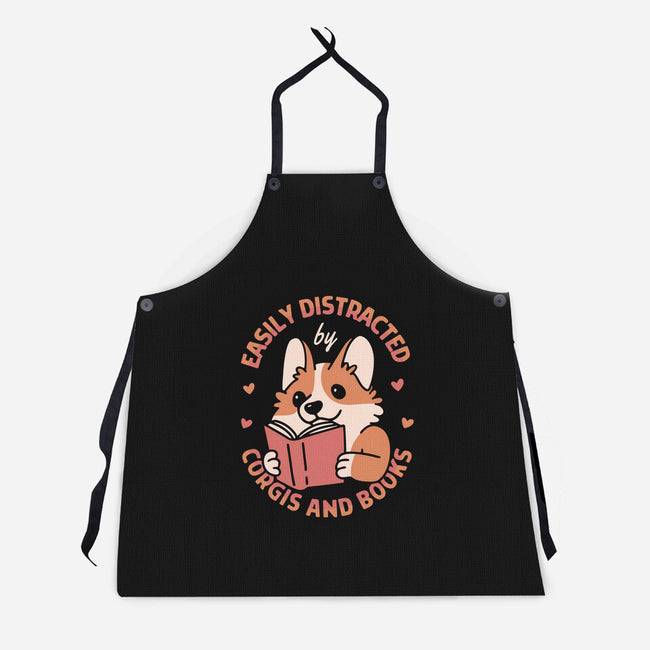 Easily Distracted-Unisex-Kitchen-Apron-brunopires