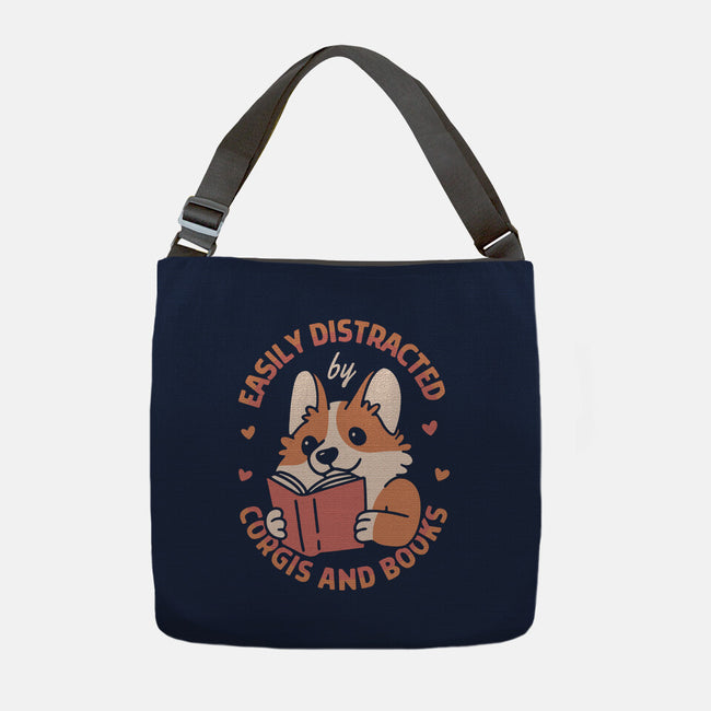 Easily Distracted-None-Adjustable Tote-Bag-brunopires