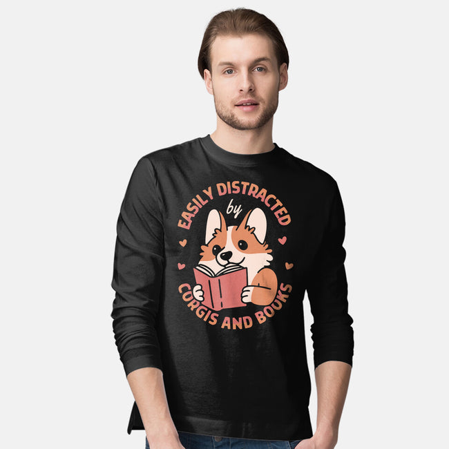Easily Distracted-Mens-Long Sleeved-Tee-brunopires