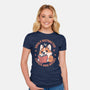 Easily Distracted-Womens-Fitted-Tee-brunopires