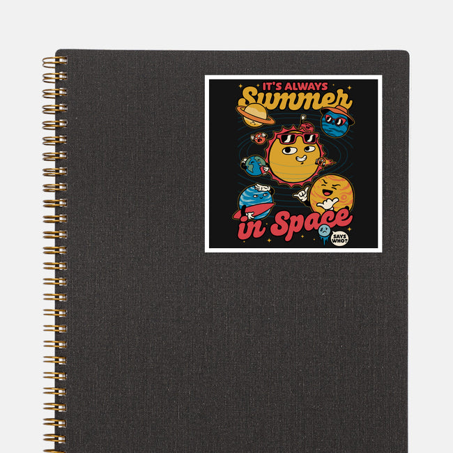 Summer In Space-None-Glossy-Sticker-Studio Mootant
