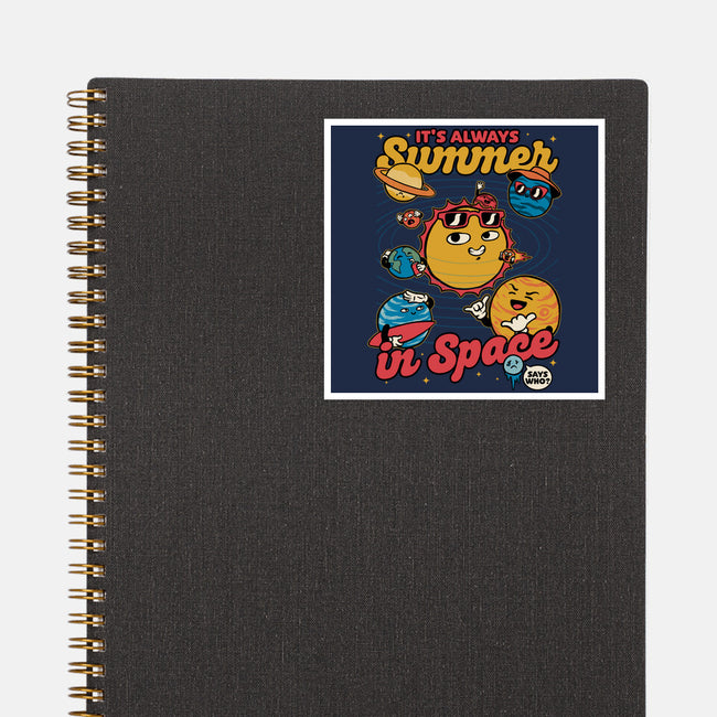 Summer In Space-None-Glossy-Sticker-Studio Mootant