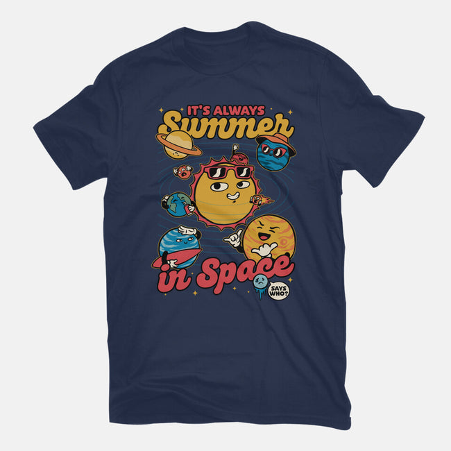 Summer In Space-Unisex-Basic-Tee-Studio Mootant