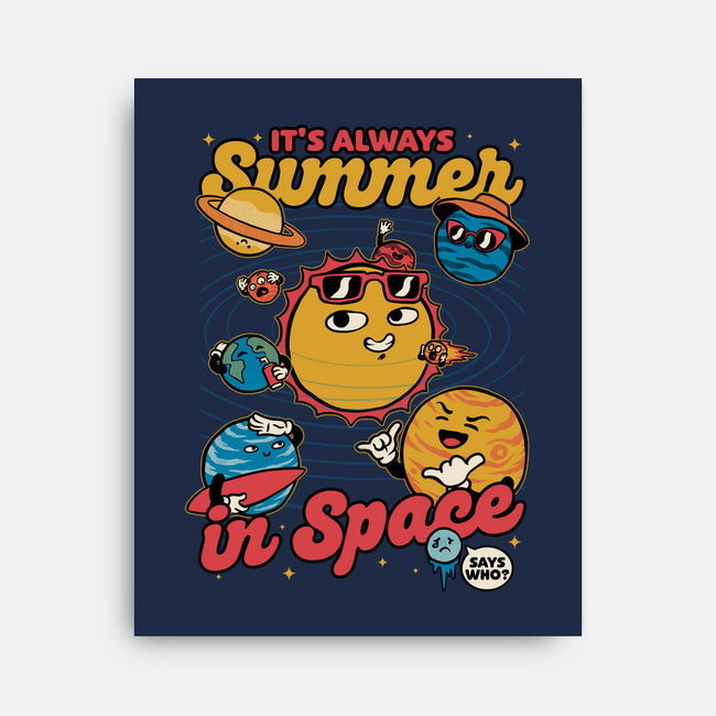 Summer In Space-None-Stretched-Canvas-Studio Mootant