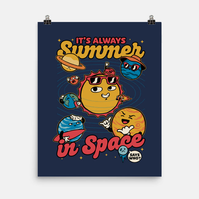 Summer In Space-None-Matte-Poster-Studio Mootant