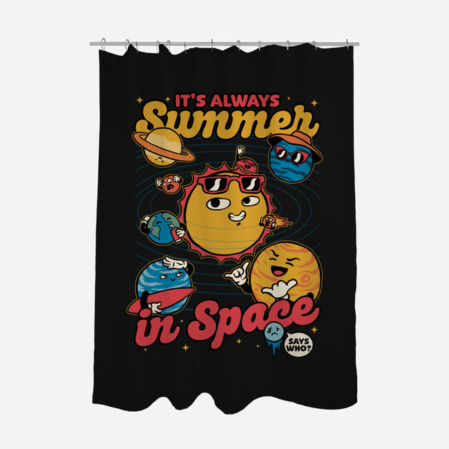 Summer In Space-None-Polyester-Shower Curtain-Studio Mootant