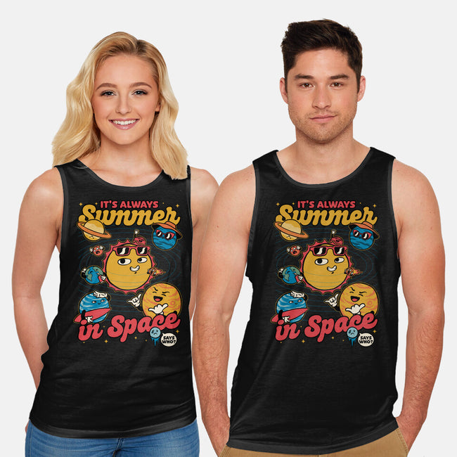 Summer In Space-Unisex-Basic-Tank-Studio Mootant