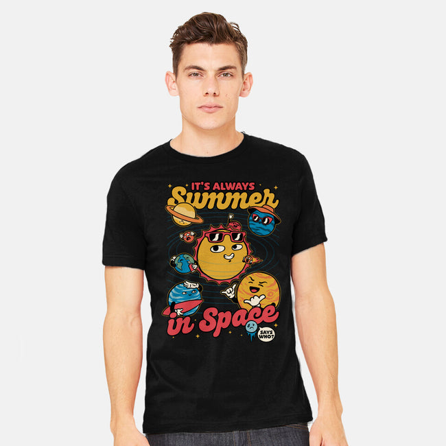Summer In Space-Mens-Heavyweight-Tee-Studio Mootant