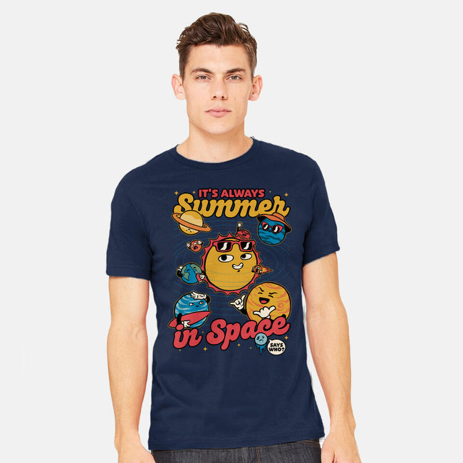 Summer In Space-Mens-Heavyweight-Tee-Studio Mootant