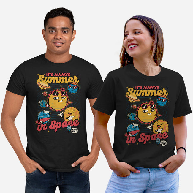 Summer In Space-Unisex-Basic-Tee-Studio Mootant