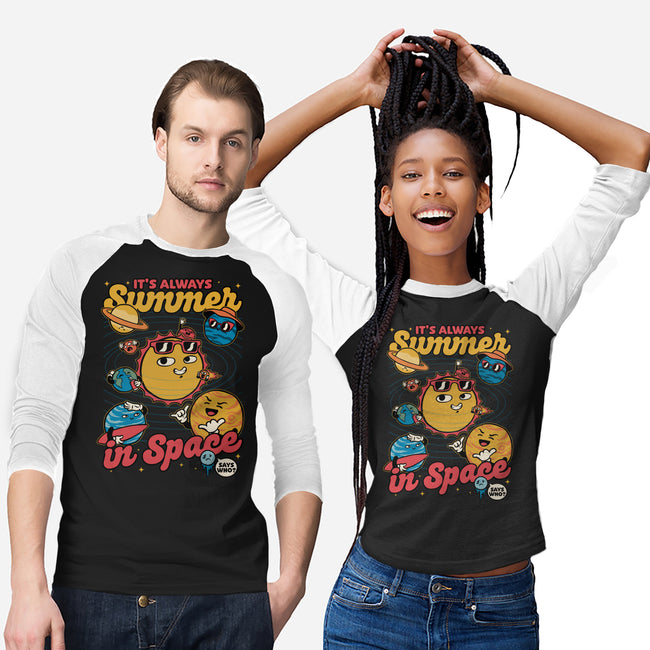 Summer In Space-Unisex-Baseball-Tee-Studio Mootant