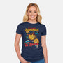 Summer In Space-Womens-Fitted-Tee-Studio Mootant