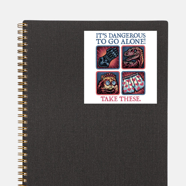 Danger In The Dungeon-None-Glossy-Sticker-glitchygorilla