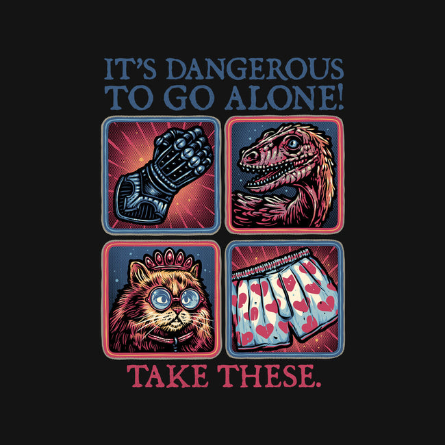 Danger In The Dungeon-Unisex-Basic-Tee-glitchygorilla