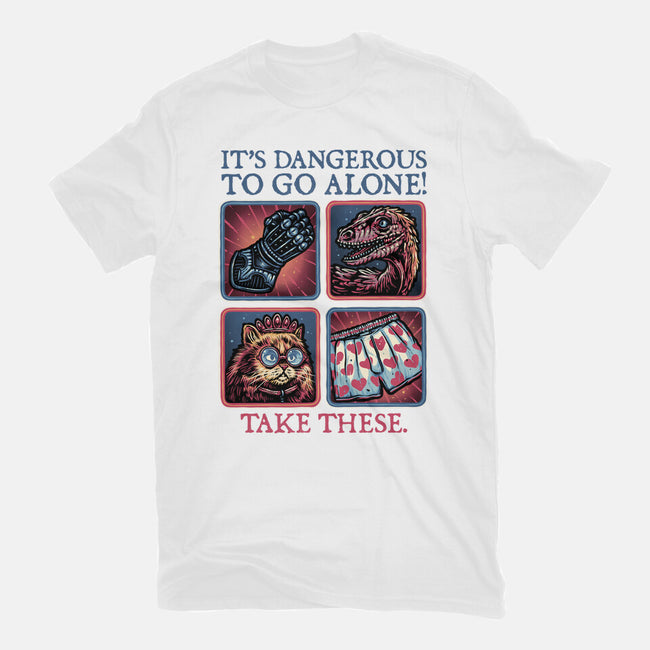 Danger In The Dungeon-Youth-Basic-Tee-glitchygorilla