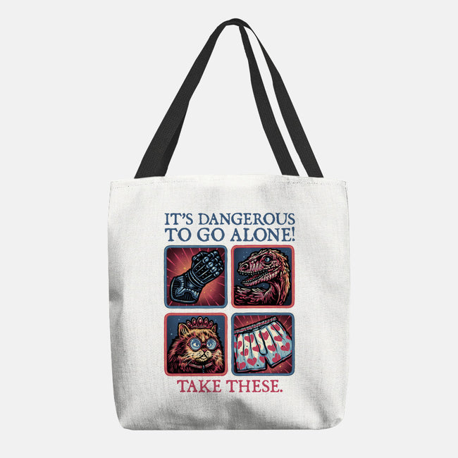 Danger In The Dungeon-None-Basic Tote-Bag-glitchygorilla