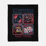 Danger In The Dungeon-None-Fleece-Blanket-glitchygorilla