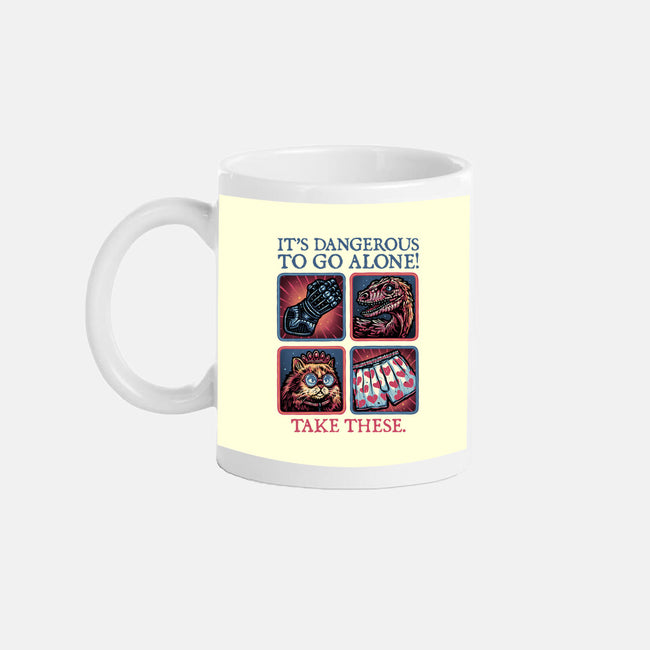 Danger In The Dungeon-None-Mug-Drinkware-glitchygorilla