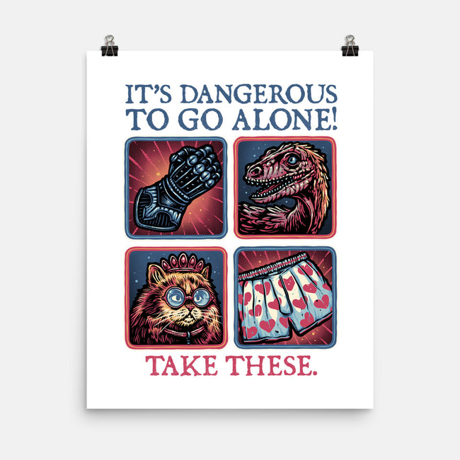 Danger In The Dungeon-None-Matte-Poster-glitchygorilla