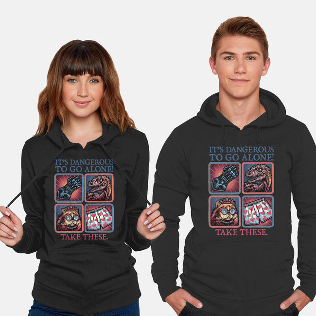 Danger In The Dungeon-Unisex-Pullover-Sweatshirt-glitchygorilla