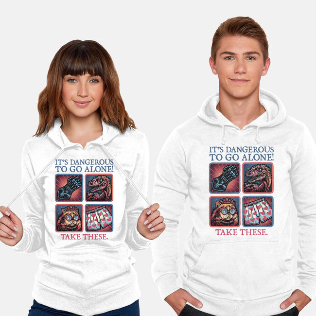 Danger In The Dungeon-Unisex-Pullover-Sweatshirt-glitchygorilla