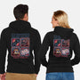 Danger In The Dungeon-Unisex-Zip-Up-Sweatshirt-glitchygorilla