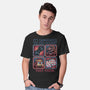 Danger In The Dungeon-Mens-Basic-Tee-glitchygorilla