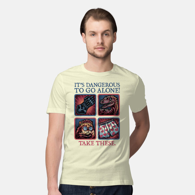 Danger In The Dungeon-Mens-Premium-Tee-glitchygorilla