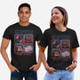 Danger In The Dungeon-Unisex-Basic-Tee-glitchygorilla