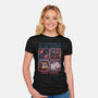 Danger In The Dungeon-Womens-Fitted-Tee-glitchygorilla