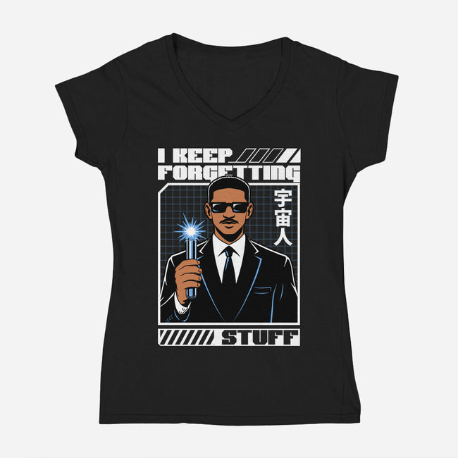 Forget Alien Movie-Womens-V-Neck-Tee-Studio Mootant