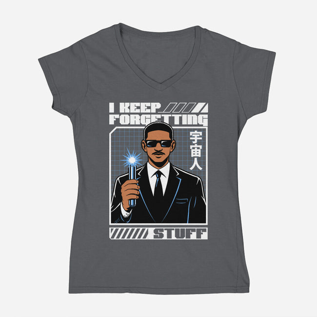 Forget Alien Movie-Womens-V-Neck-Tee-Studio Mootant