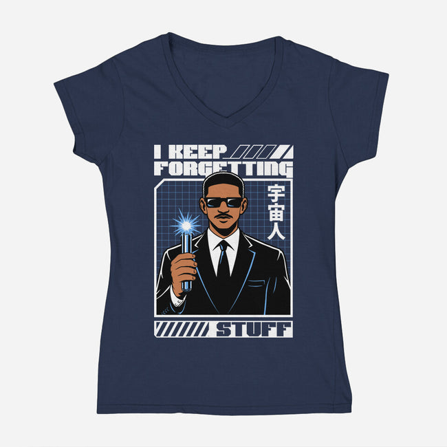 Forget Alien Movie-Womens-V-Neck-Tee-Studio Mootant