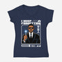 Forget Alien Movie-Womens-V-Neck-Tee-Studio Mootant