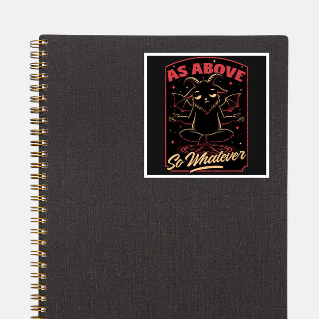 Baphomet Whatever Funny-None-Glossy-Sticker-Studio Mootant