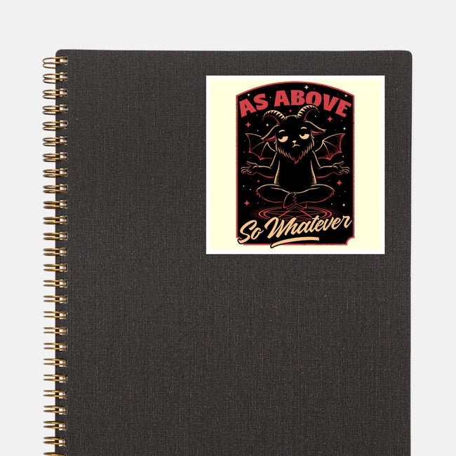 Baphomet Whatever Funny-None-Glossy-Sticker-Studio Mootant
