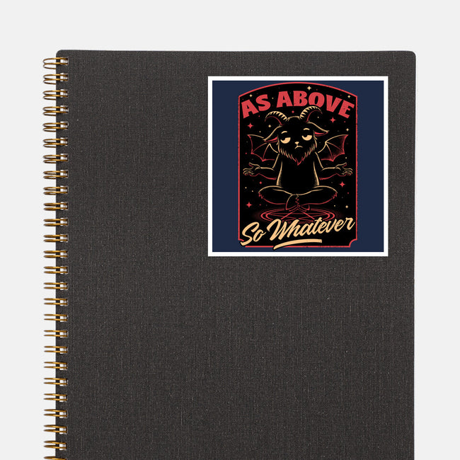 Baphomet Whatever Funny-None-Glossy-Sticker-Studio Mootant