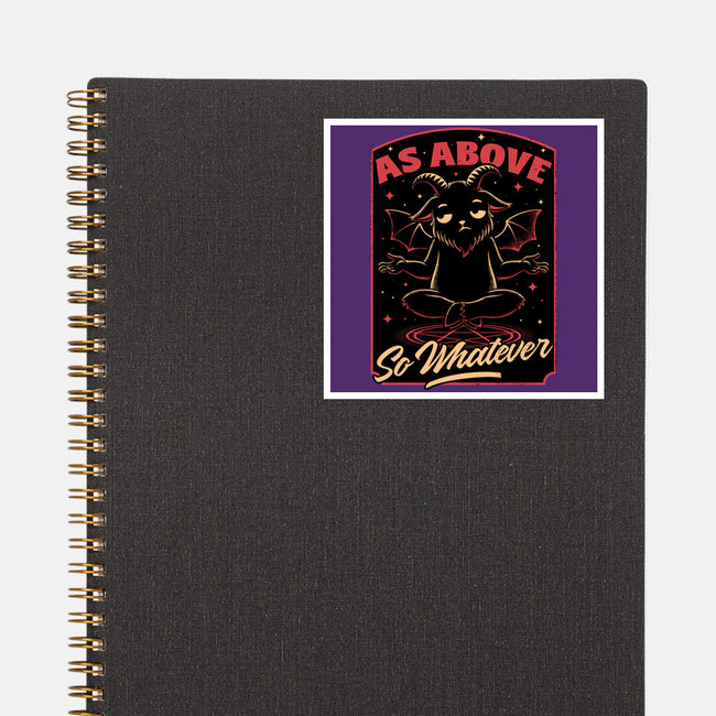 Baphomet Whatever Funny-None-Glossy-Sticker-Studio Mootant