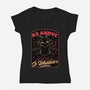 Baphomet Whatever Funny-Womens-V-Neck-Tee-Studio Mootant