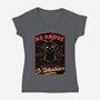 Baphomet Whatever Funny-Womens-V-Neck-Tee-Studio Mootant