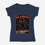 Baphomet Whatever Funny-Womens-V-Neck-Tee-Studio Mootant