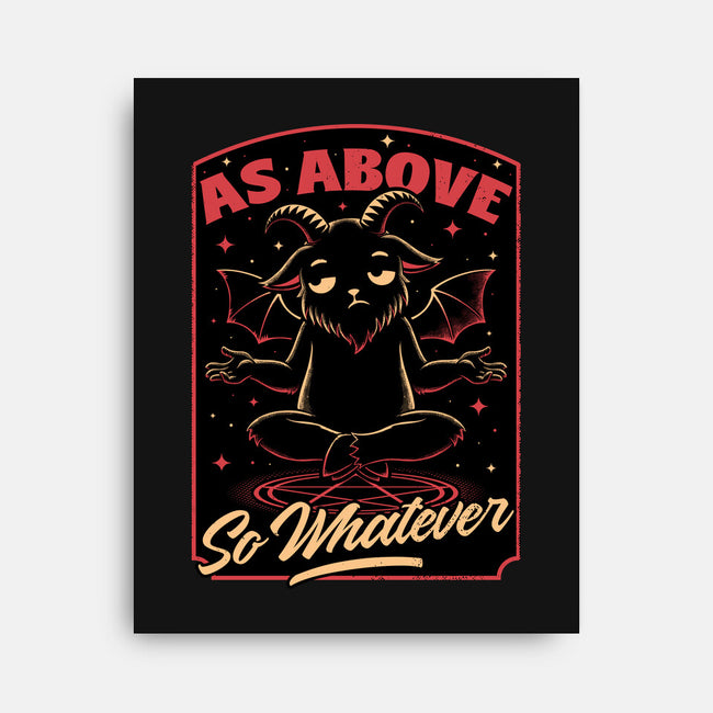 Baphomet Whatever Funny-None-Stretched-Canvas-Studio Mootant
