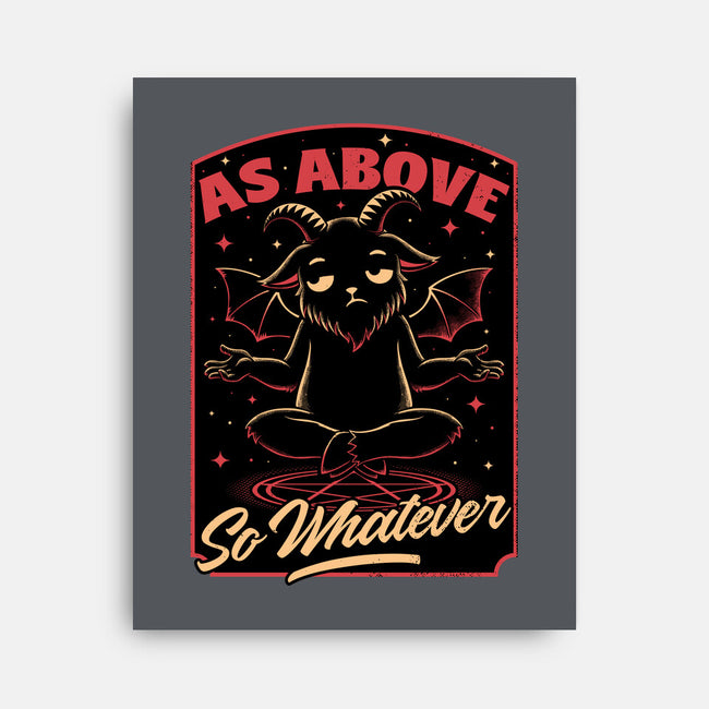 Baphomet Whatever Funny-None-Stretched-Canvas-Studio Mootant