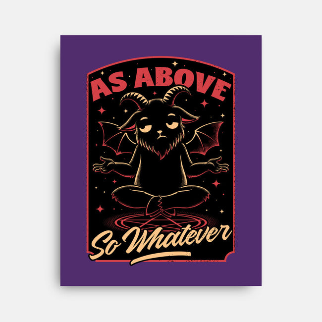 Baphomet Whatever Funny-None-Stretched-Canvas-Studio Mootant